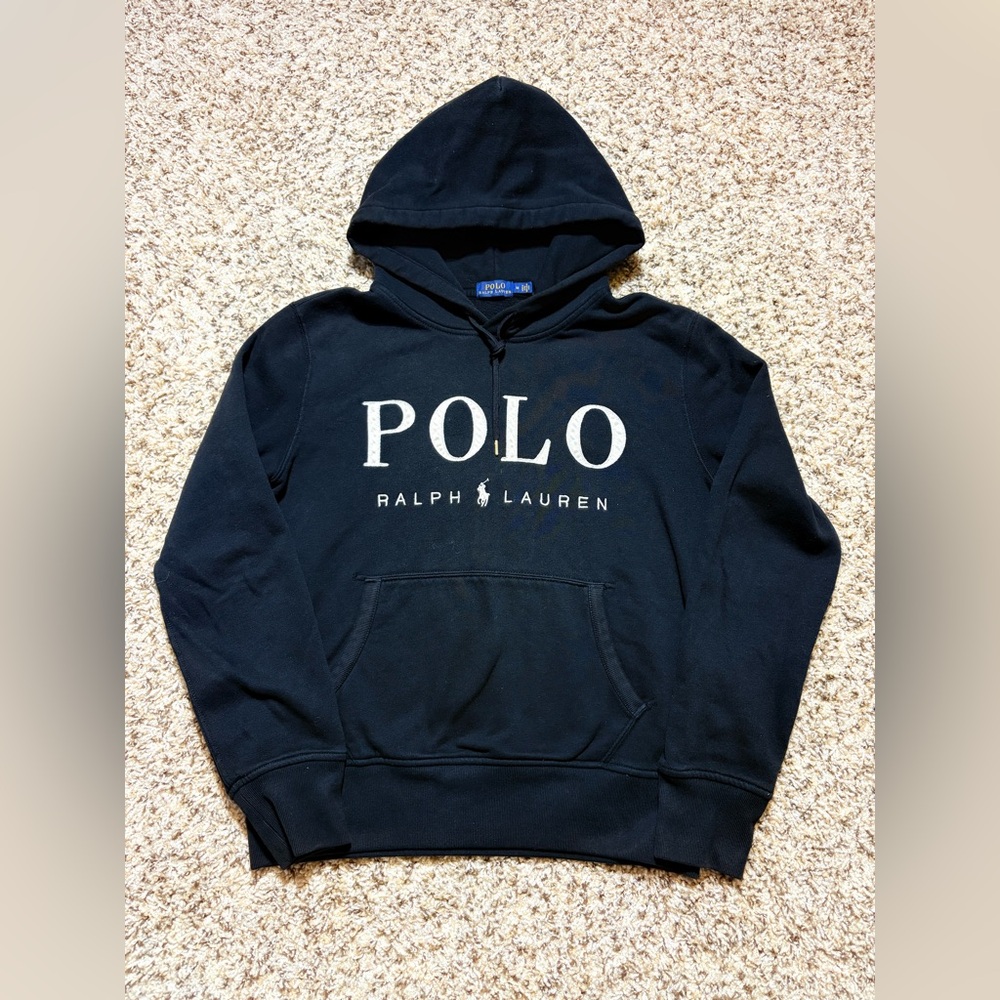 Polo Ralph Lauren Fleece Hoodie Black Size M